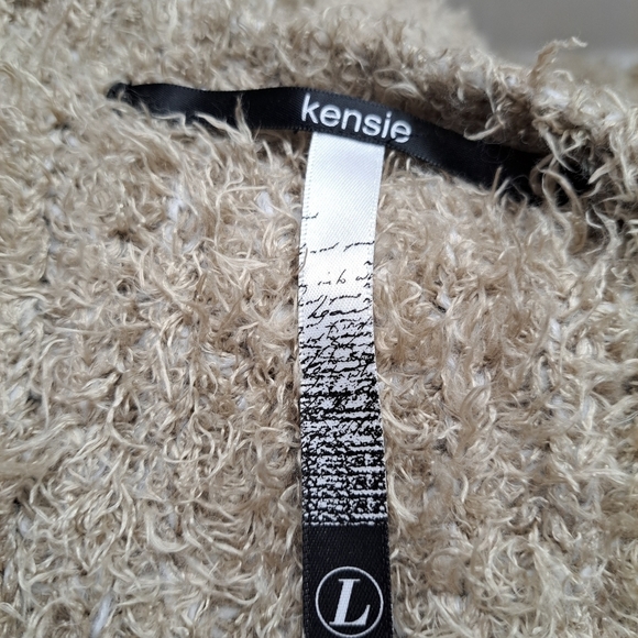 Kensie Open Front Eyelash Cardigan/Sweaterso   Size L - Picture 8 of 8